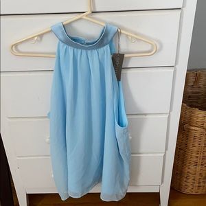 NY&Co. Eva Mendes Collection Light Blue Halter top